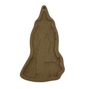 Vintage Cookie Mold Witch, Baking Mold, Brown Bag Cookie Art 1988